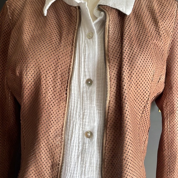 Marco Delli laser cut leather jacket - Picture 3 of 9